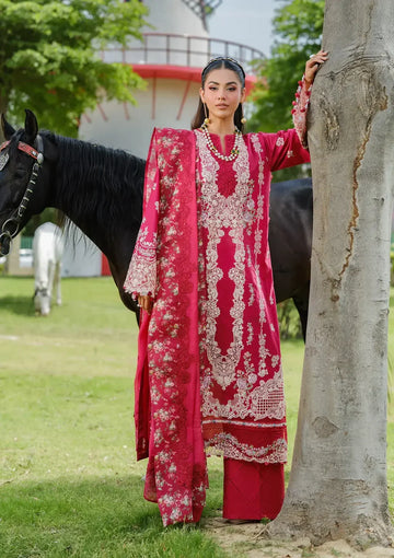 ELAF Jufi ELH-6B – Luxury Embroidered Unstitched Lawn Suit (3-Piece)