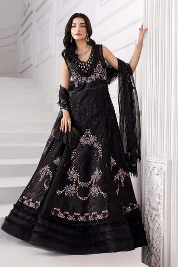 3 Piece Unstitched Embroidered Organza Suit | BD-3004