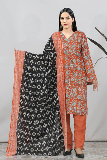 3 Piece Printed Lawn Suit