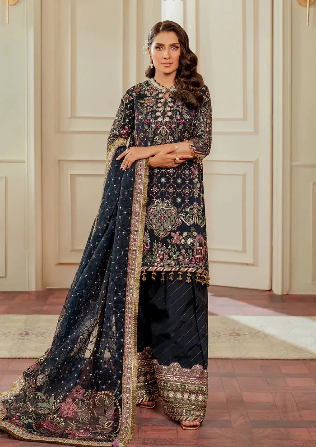 Baroque Chantelle – BQU-Ch13-07 (Luxury Unstitched 3PC)
