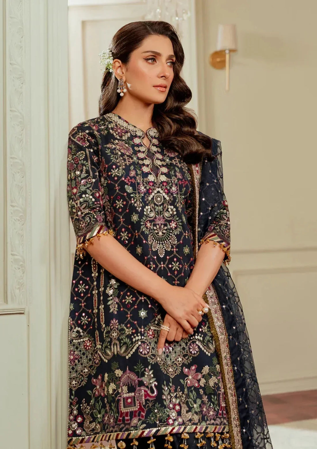 Baroque Chantelle – BQU-Ch13-07 (Luxury Unstitched 3PC)