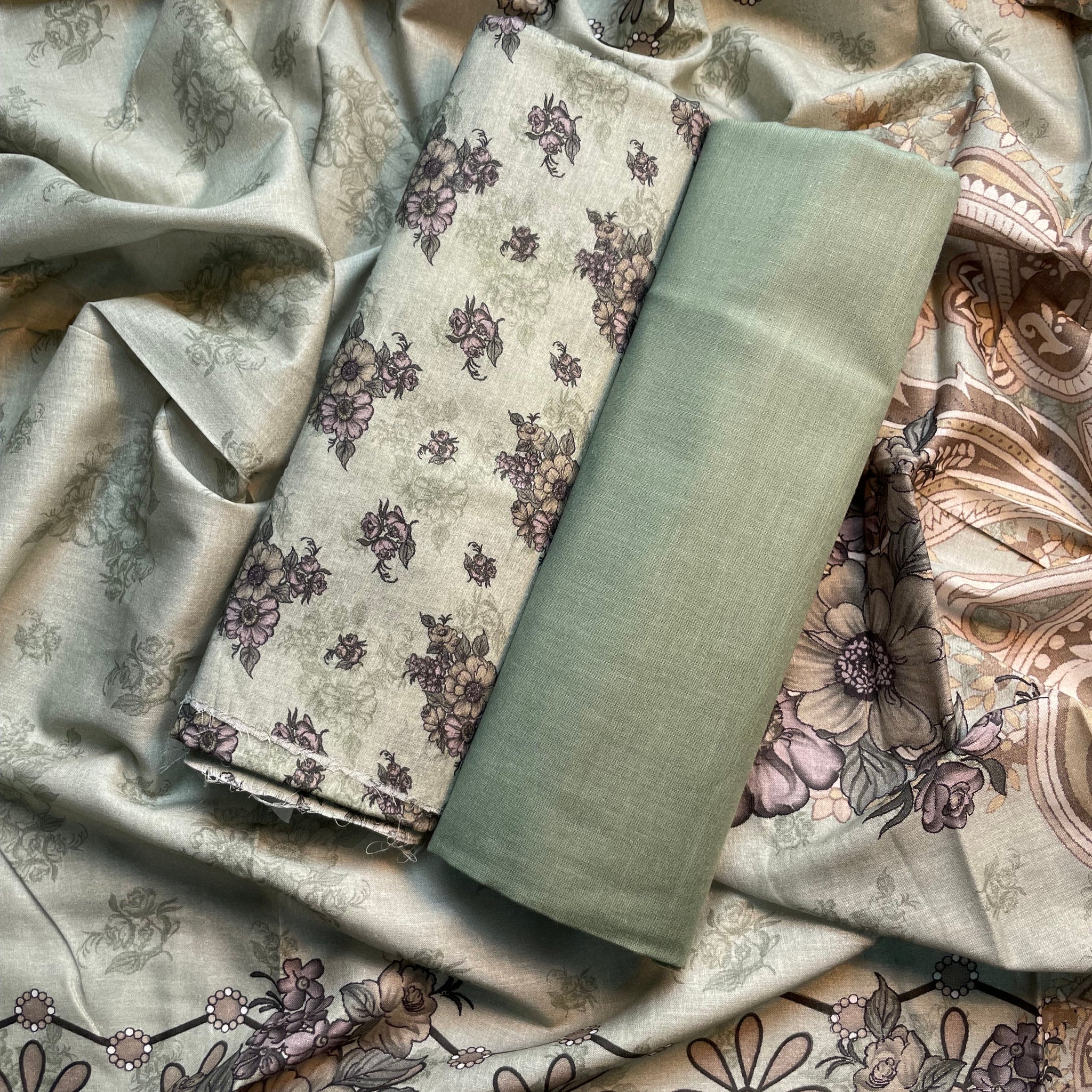 3-Piece Printed Lawn Suit
