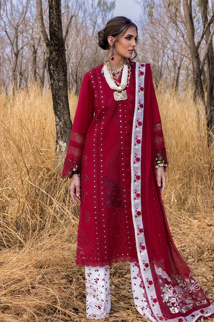 Saira Shakira – Unstitched 3 Piece Luxury Lawn Collection 2025 – SHAMS-A