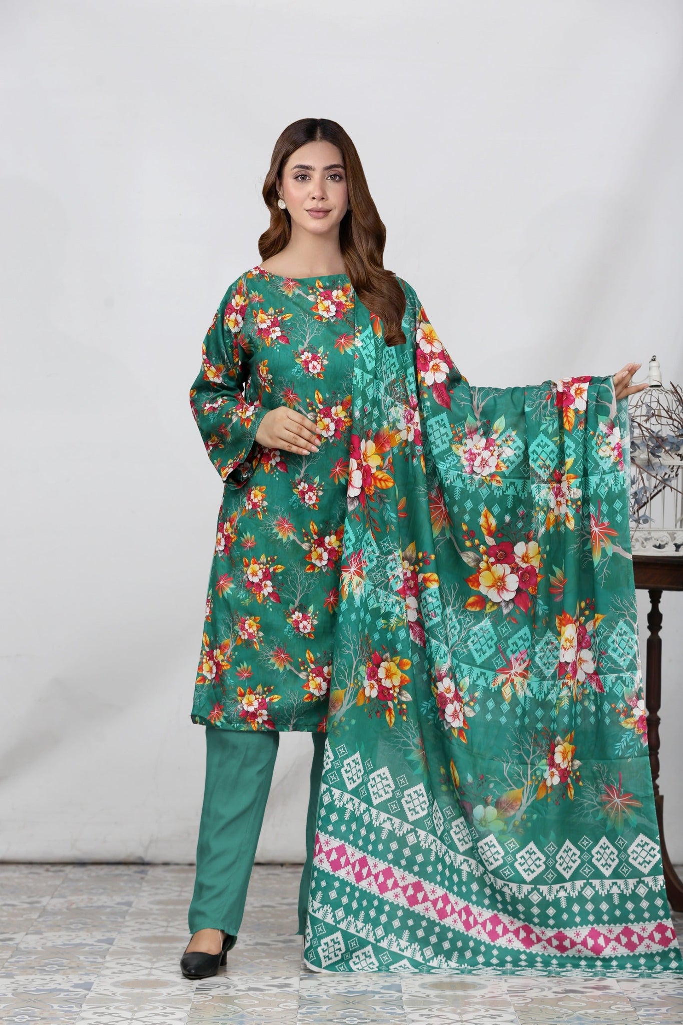 3 Piece Printed Lawn Suit