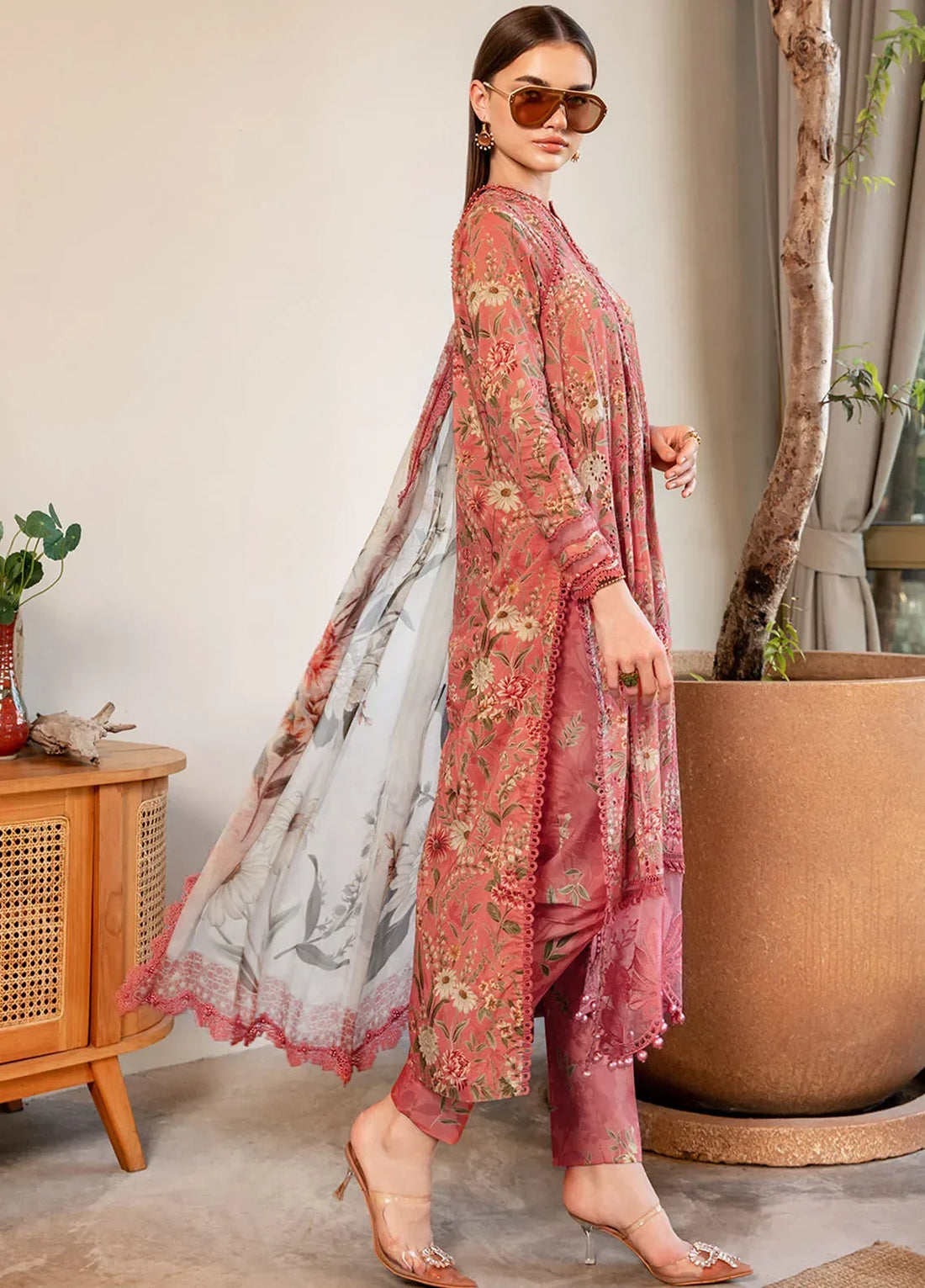 MARIA B Mprints Unstitched Lawn Collection 2025 | Spring Summer | 8A